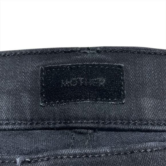 MOTHER The Insider Crop Bootcut Jean in Not Guilty Black Size 28 - Picture 7 of 10
